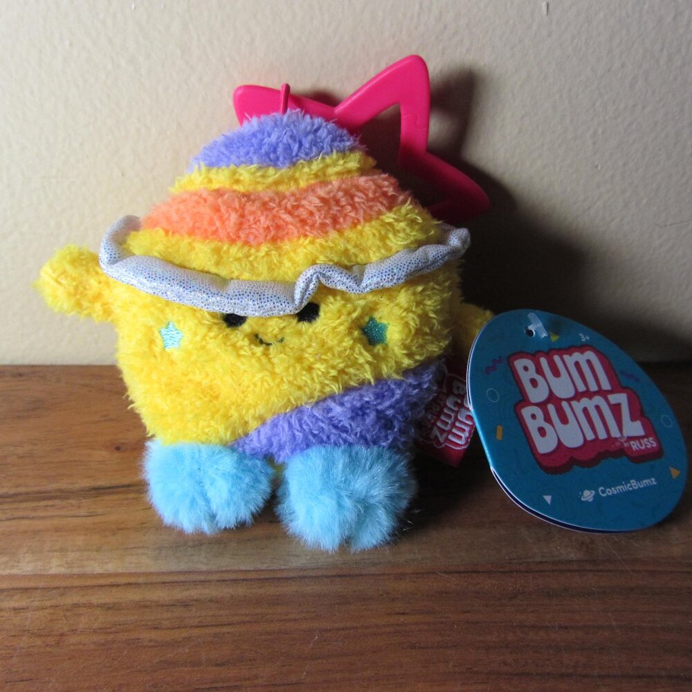 3 for $55 - plush cosmic bum bumz russ santino saturn bag clip NWT 2024 (W3905)